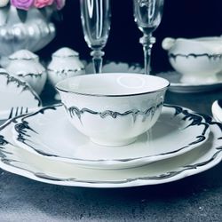 Lenardi 666-404 Набор из 2 салатников 9см ARGENTO в под.уп.(х12)Фарфор