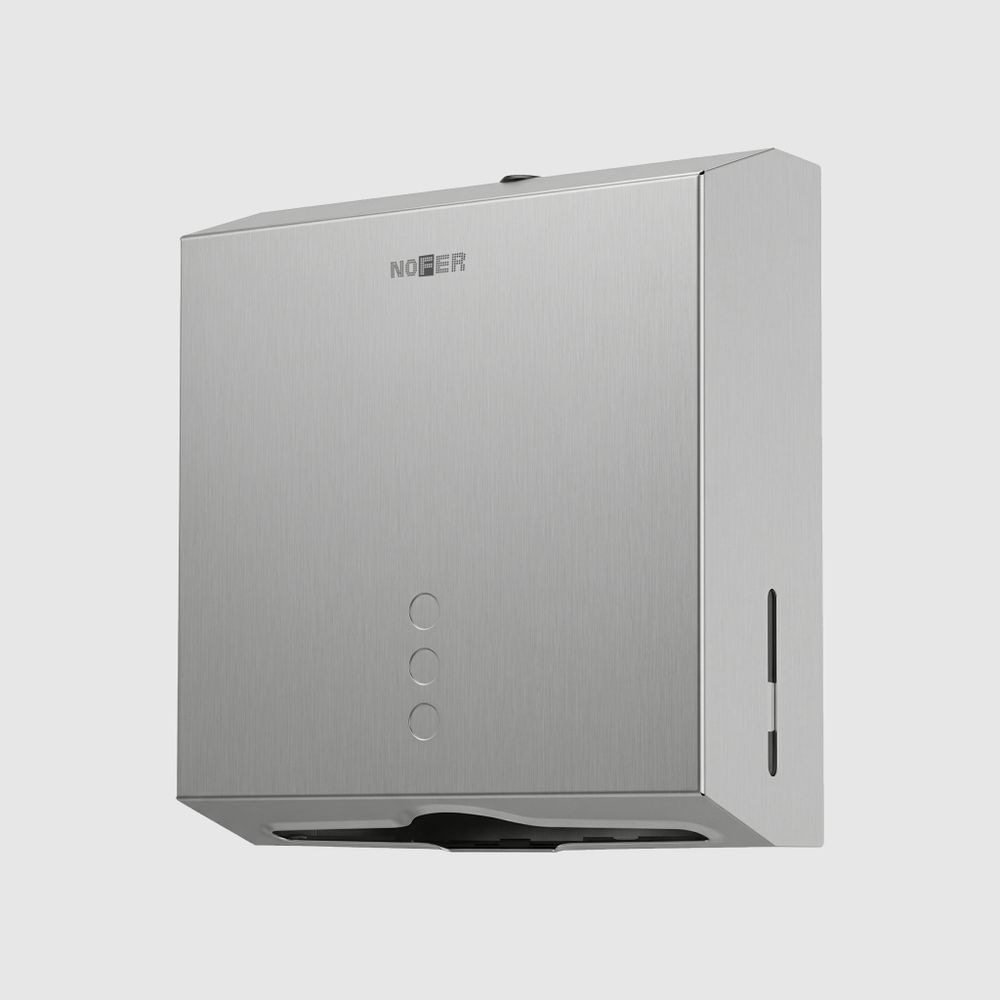 Диспенсер бумажных полотенец нерж. сталь TISSUE 04006.S матовый