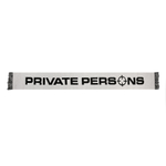 PP "LOGO" SCARF (DIRTY WHITE/BLACK)