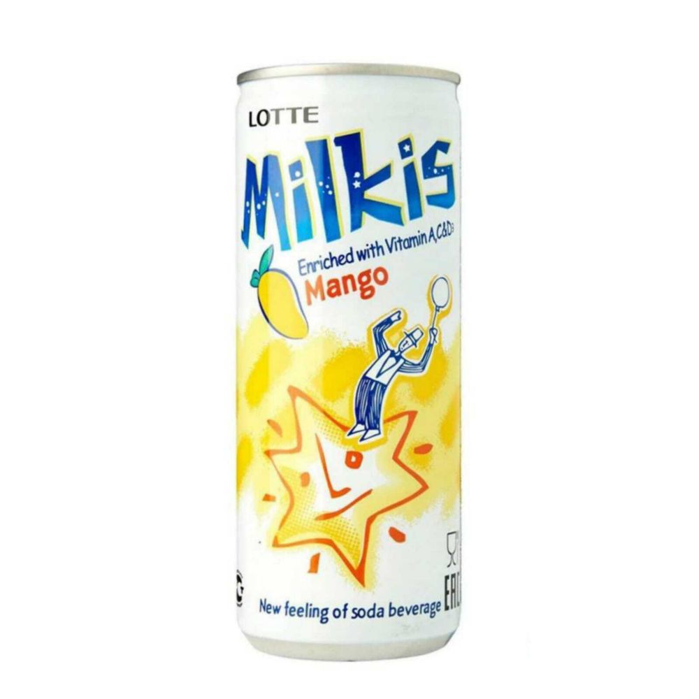 Газированный напиток Lotte Milkis Манго 250 мл, 3 шт