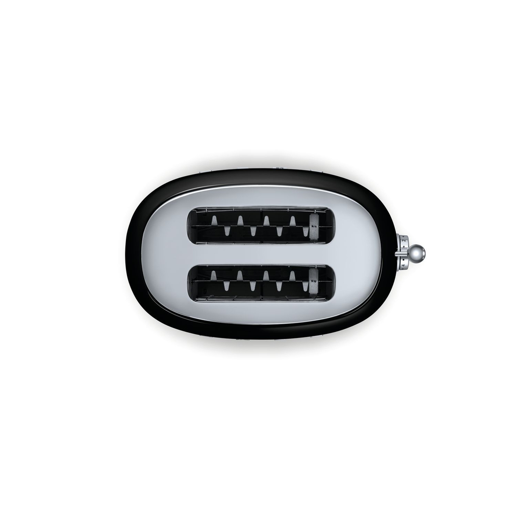 Тостер Smeg Стиль 50-х годов для 2 тостов черный Италия вид сверху фото