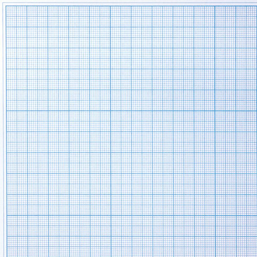 Бумага масштабно-координатная (миллиметровая), планшет А4, голубая, 20 листов, 80 г/м2, STAFF, 113490