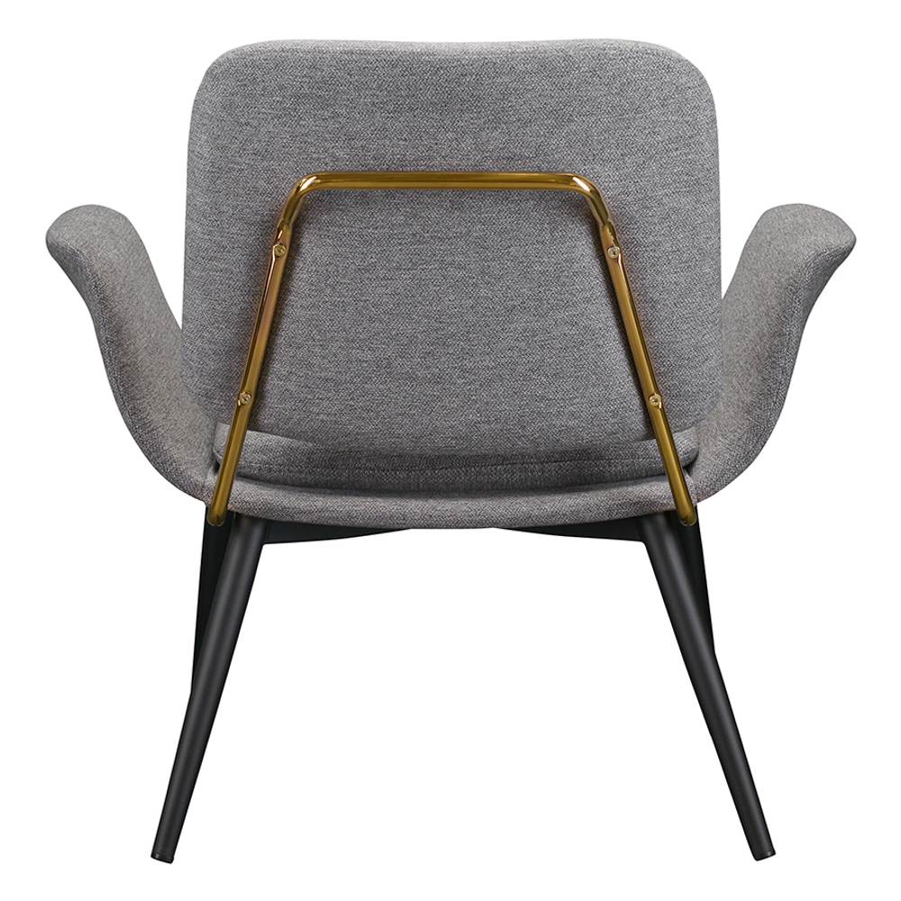 Лаунж-кресло hilde, шенилл, серое