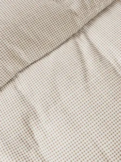 Наволочка комплект 2шт перкаль Сказка "Бежевая клеточка" 45х45 см на молнии