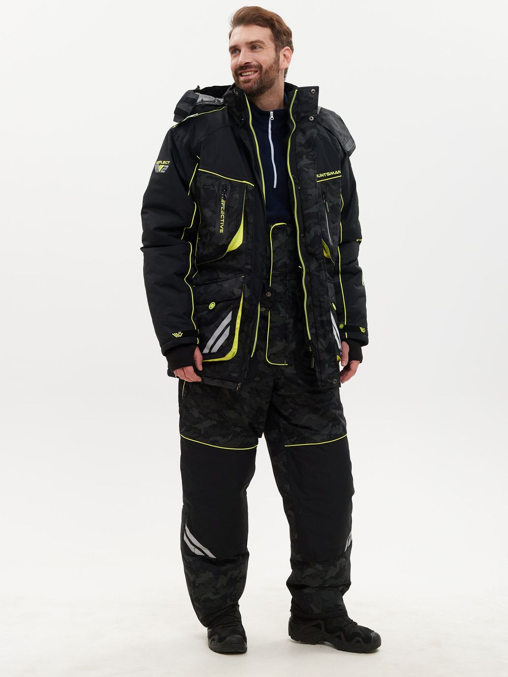 Костюм зимний Siberia Reflect V2 ткань Breathable Reflex Membrane цвет Черный