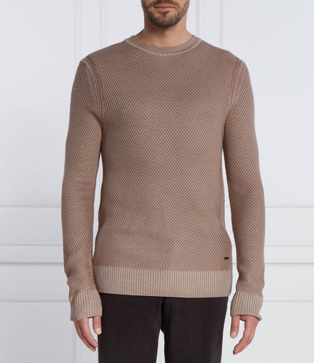 Хлопковый свитер jk-11willon Joop! - коричневый(30037866)