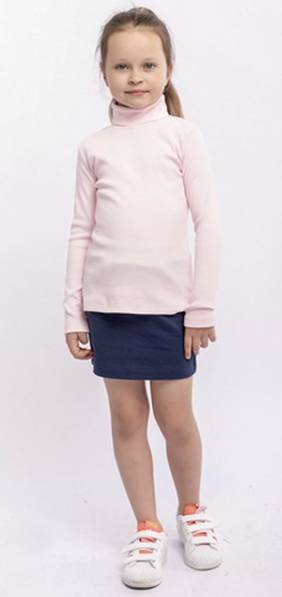 Водолазка для девочек 012_ШК22 дл.рукав, розовый р.134 (Батик)