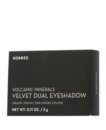 Korres Volcanic Minerals Velvet Dual Eyeshadow Palette Golden Amber 28 (3 g)