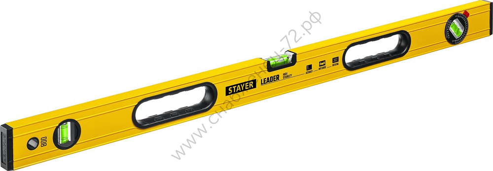 STAYER LEADER, 800 мм, усиленный профиль, уровень с поворотным глазком (3466-080)