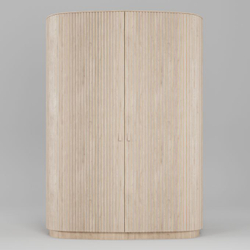 Шкаф для одежды двухдверный Эклипс (беленый дуб), 146x210x60 см