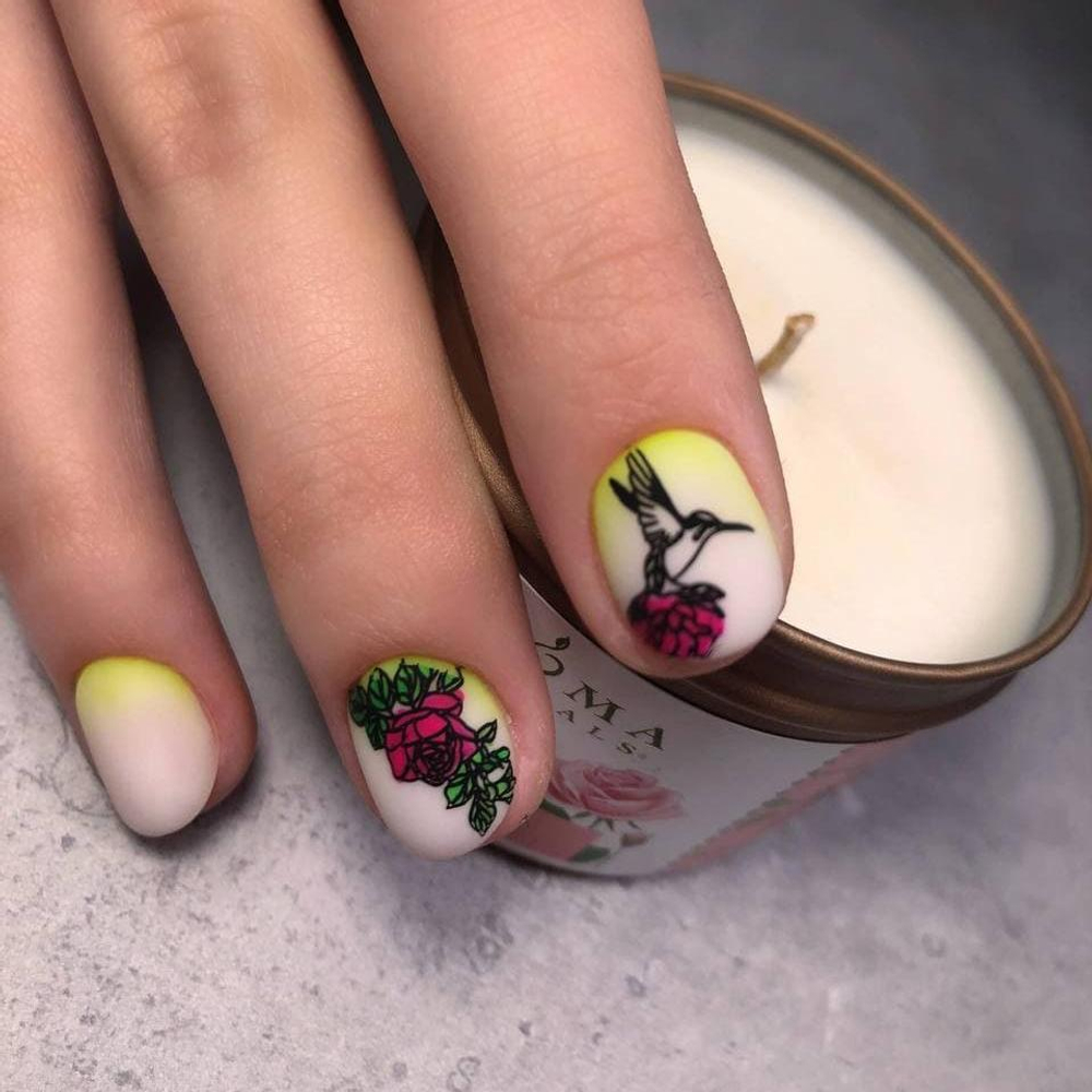 Swanky Stamping Пластина для стемпинга 075 роспись