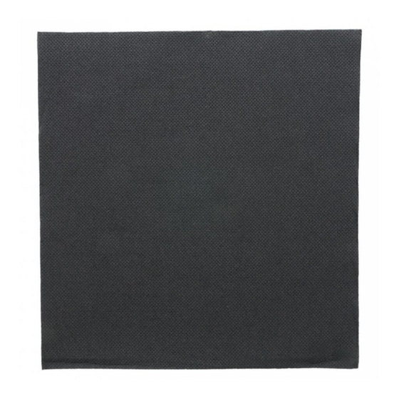 Салфетка бумажная Double Point двухслойная черная, 39*39 см, 50 шт, Garcia de Pou