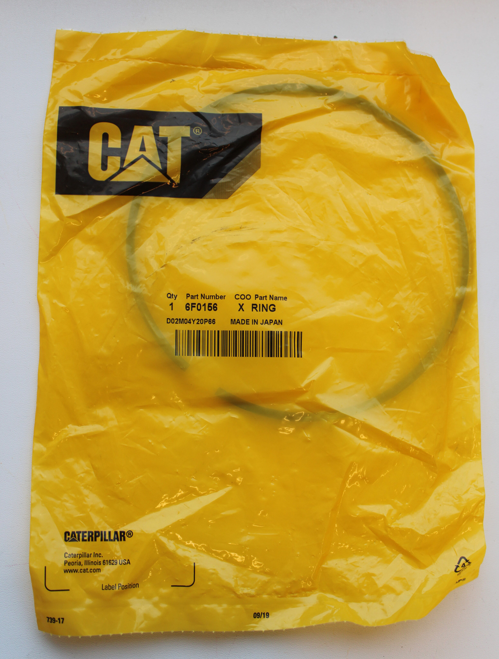 кольцо уплотнительное металлическое АРТ: 6F0156