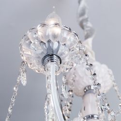 Citilux Финка CL353181 Люстра стеклянная подвесная Белая