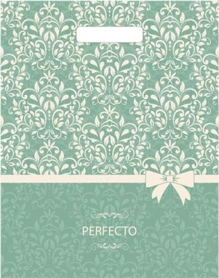 Пакеты с вырубной ручкой "Перфекто нежность" 37х30+3см, 90мкм (25/400шт)