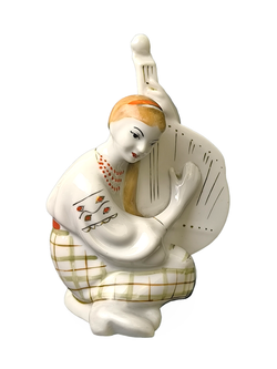Фарфоровая статуэтка "Бандуристка" БФЗ