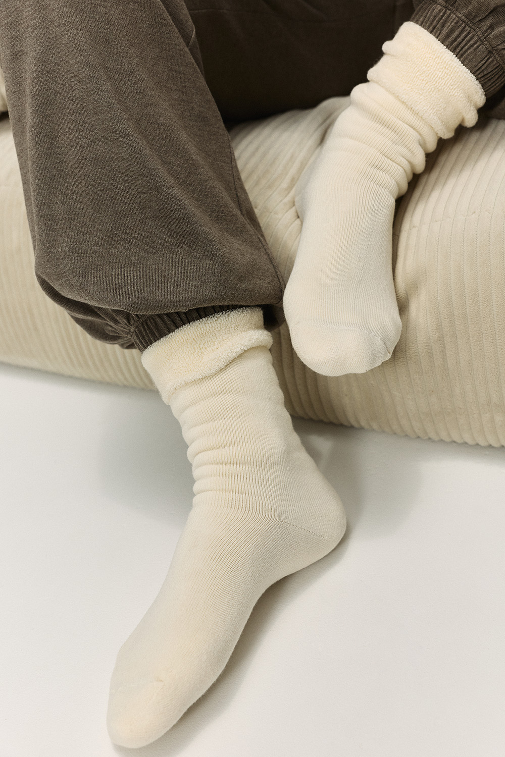 Носки махровые из хлопка Айвори