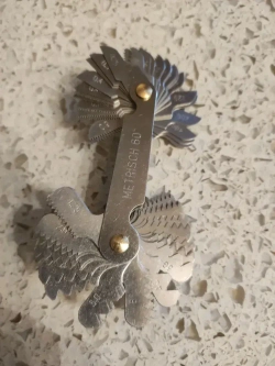 Резьбомер метрический и дюймовый 58 лезвий Нержавеющая сталь