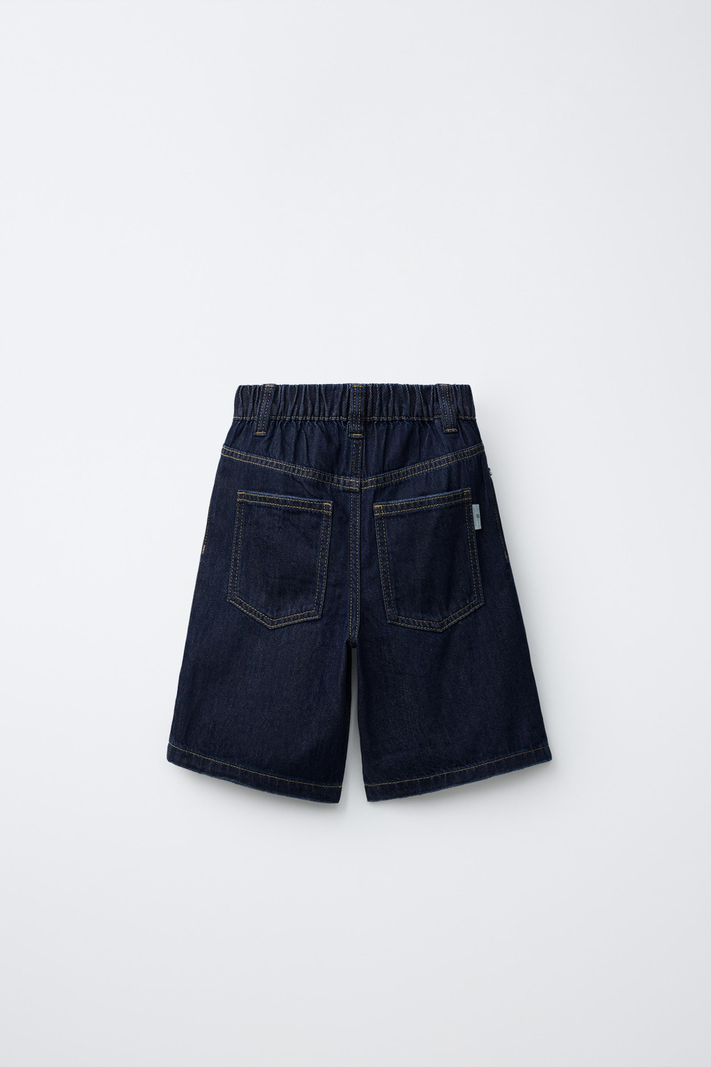 ZARA ДЖИНСОВЫЕ ШОРТЫ BAGGY, ИНДИГО