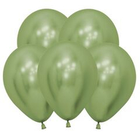 Шар 5" хром лайм, (Зеркальные шары) / Reflex Lime Green 981