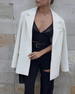 Топ укороченный двойной с сеткой