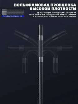 Шарнирный бороскоп 360 - 1080P HD инспекционная камера, инспекционныйскоп с подсветкой, IP67 водонепроницаемый зонд, 8 светодиодных ламп, бороскоп, совместимый с Android/iOS (объектив S43-8 мм)