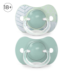Набор физиологических пустышек Suavinex Dreams бирюзовый, 18+ мес, 2 шт