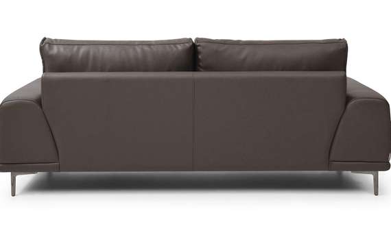 Трехместный диван Nolan 222 см из натуральной коричневой кожи