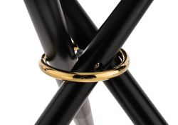 Стеклянный стол Rock 80х75 white / black