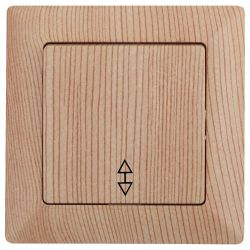 4-103-11 Intro Переключатель, 10А-250В, СУ, Solo, сосна