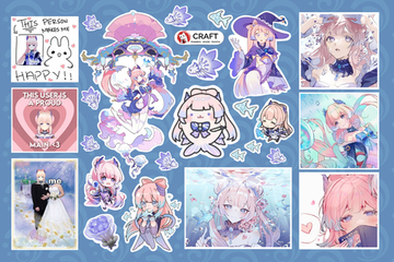 Стикерлист "Геншин импакт - Кокоми"