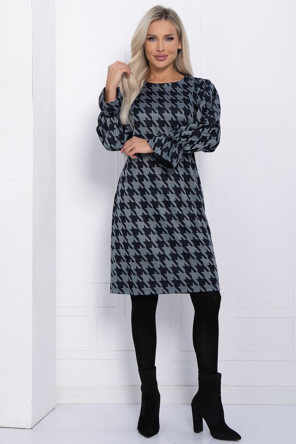 Платье Есения (серо-синее) П12272-30 LT Collection (Акция)