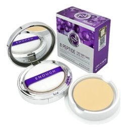 Enough Premium Two Way Cake 8 Peptide SPF50+/PA+++ №21 Skin Beige(телесный бежевый) Пудра компактная для лица с пептидным комплексом, 11гр+11гр