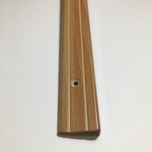 Порог-угол 24*10мм "Вега-Н" 1,5м Бук натур. декор алюм.