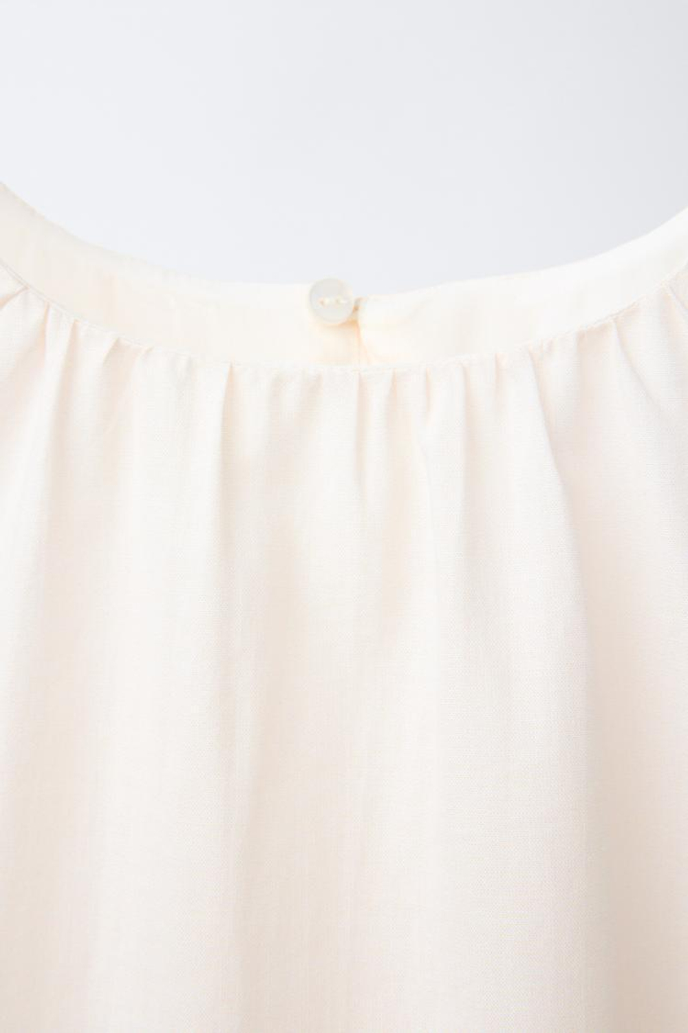 ZARA ТОП С ЦВЕТОЧНЫМ ПРИНТОМ, БИРЮЗОВЫЙ