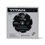Диск алмазный отрезной для армированного бетона TOPALMAZ TITAN, диаметр 350, 400 мм, посадочное 25,4 мм, высота сегмента 12 мм