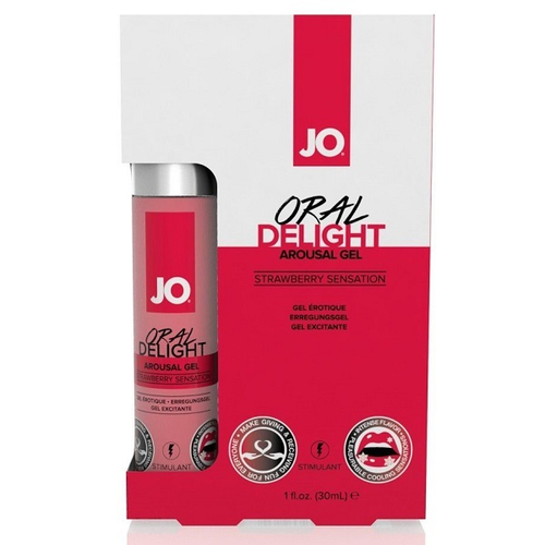 Клубничный лубрикант для оральных ласк System JO Oral Delight Strawberry Sensation 30мл