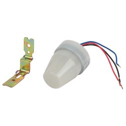 Датчик освещенности ЭРА DF 302 Фотореле серый настенный 2200 ВА IP44