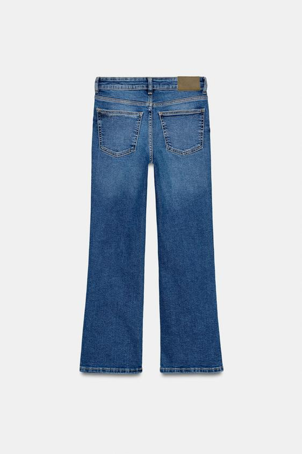 ZARA ДЖИНСЫ Z1975 MINI FLARE С ВЫСОКОЙ ПОСАДКОЙ, СИНИЙ