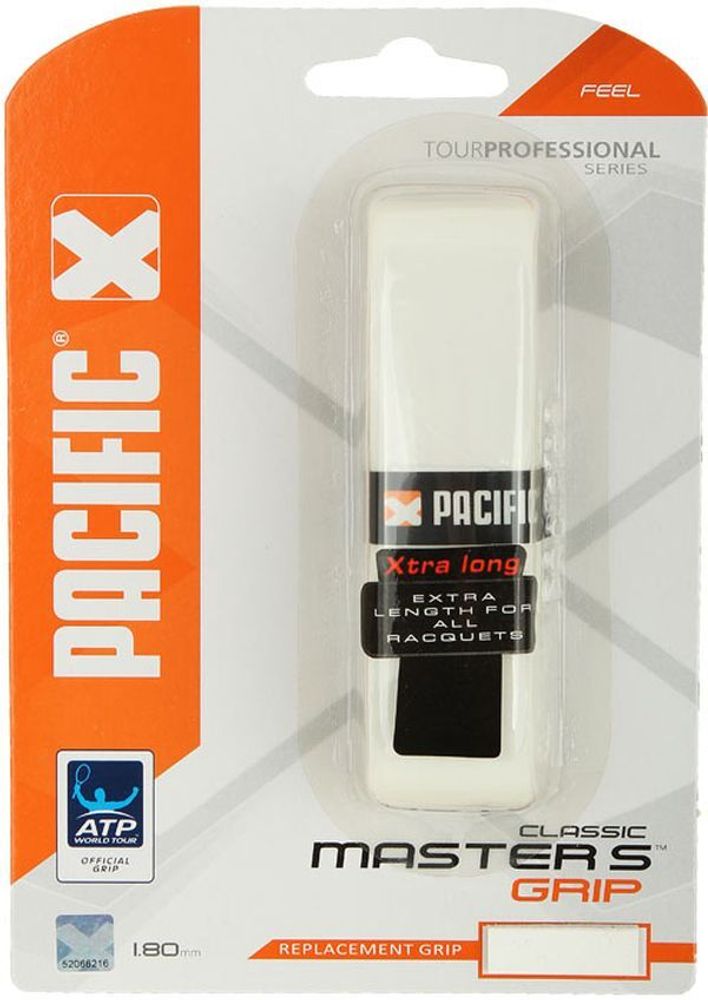 Теннисные намотки базовые Pacific Master&#39;s Grip white 1P