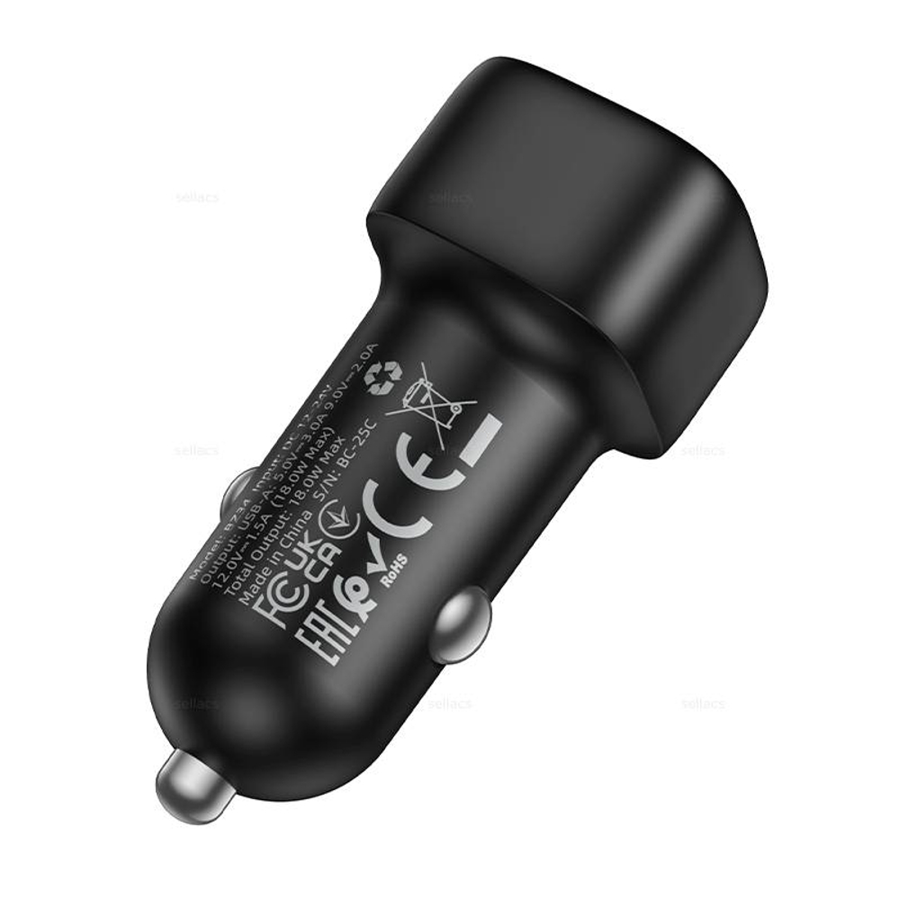 Автомобильное зарядное устройство Borofone BZ34 QC3.0 (black)