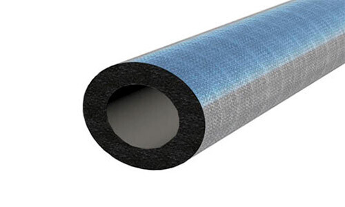 Трубка вспененный каучук толщиной 32 мм РУ-ФЛЕКС СТ ПРОМ ФОРМА Tмак с= +110°C серебристый