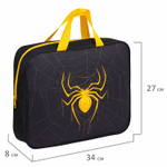 Папка на молнии с ручками BRAUBERG А4 1 отделение полиэстер 80 мм "Venomous spider" (2 штуки в упаковке)