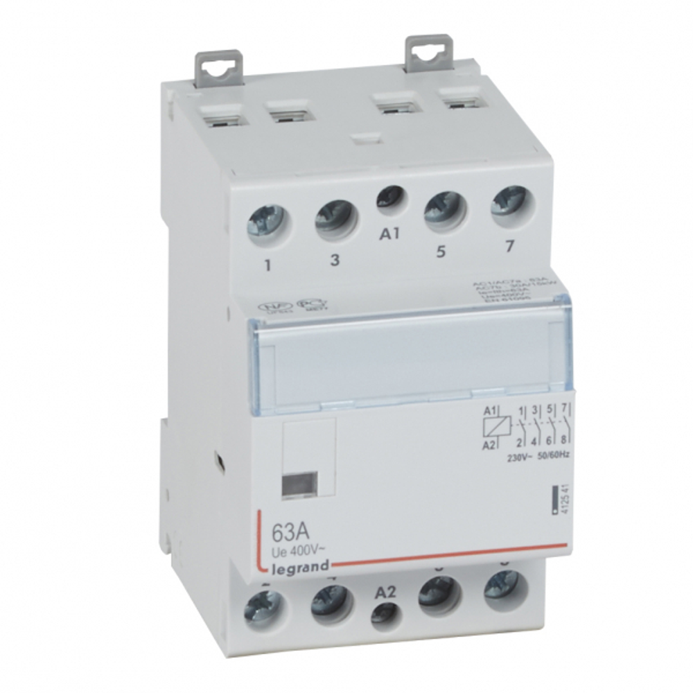 Контактор модульный 63А 230В 4НО CX3 412541 Legrand