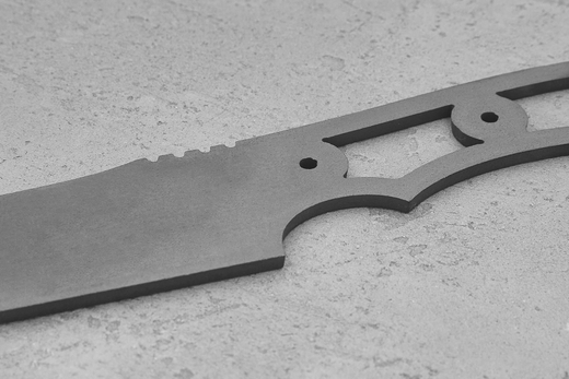 Заготовка для ножа, сталь Х12МФ 5,4мм. Модель "EDC-II" с клинком 115мм, ТО 60-61HRC