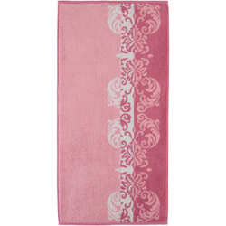 Элитное полотенце махровое Vienna Ornament розовое от Vossen Австрия
