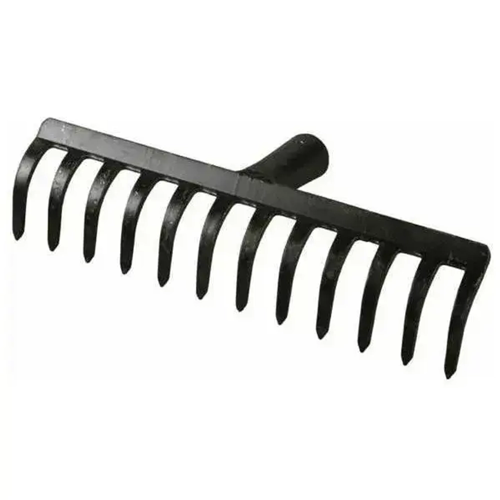 Грабли 12-ти зубые прямые, эмаль 3мм. б/ч ГП-12