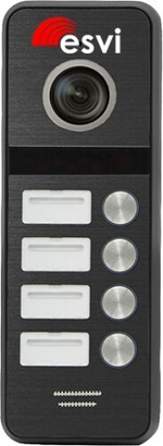 EVJ-BW8-4 AHD(b) вызывная панель на четыре абонента к видеодомофону, AHD (720P) / CVBS, цвет черный