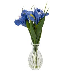 GAEM Цветочная композиция "Ирисы", L12 W12 H28 см
