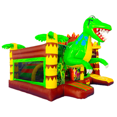 Коммерческий надувной батут «Дино-прыжок» 5х5.5х4м